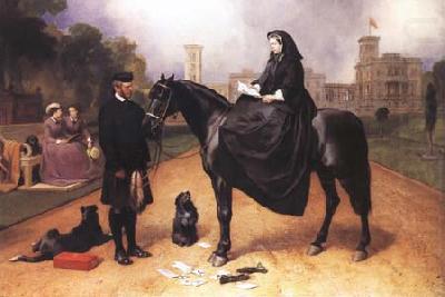 Sir Edwin Landseer Queen Victoria at Osborne House (mk25)